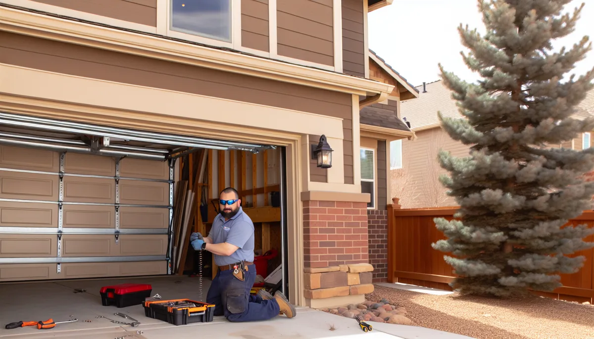 Garage door on an Applewood, Colorado home