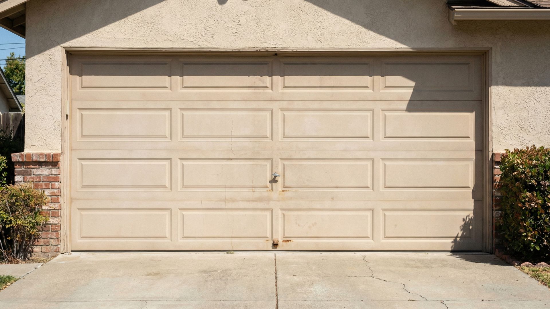 Garage door on a Highlands Ranch, Colorado home