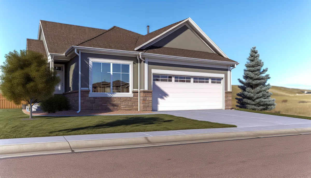 Garage door on a Centennial, Colorado home